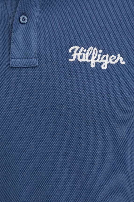 Tommy Hilfiger pamut póló kék MW0MW35603