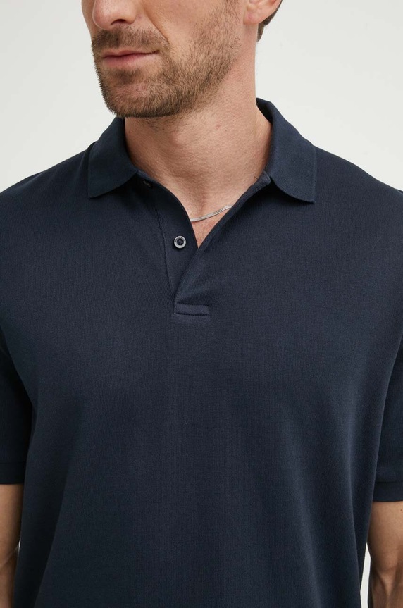 Marc O'Polo pamut póló 426214453244 sötétkék