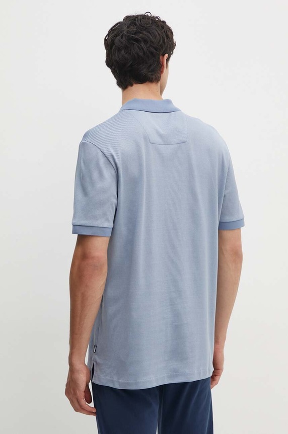 Oblečení Bavlněné polo tričko BOSS 50518563 modrá