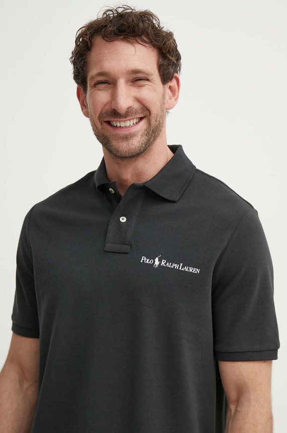 Polo Ralph Lauren polo bawełniane bawełna czarny 710950131