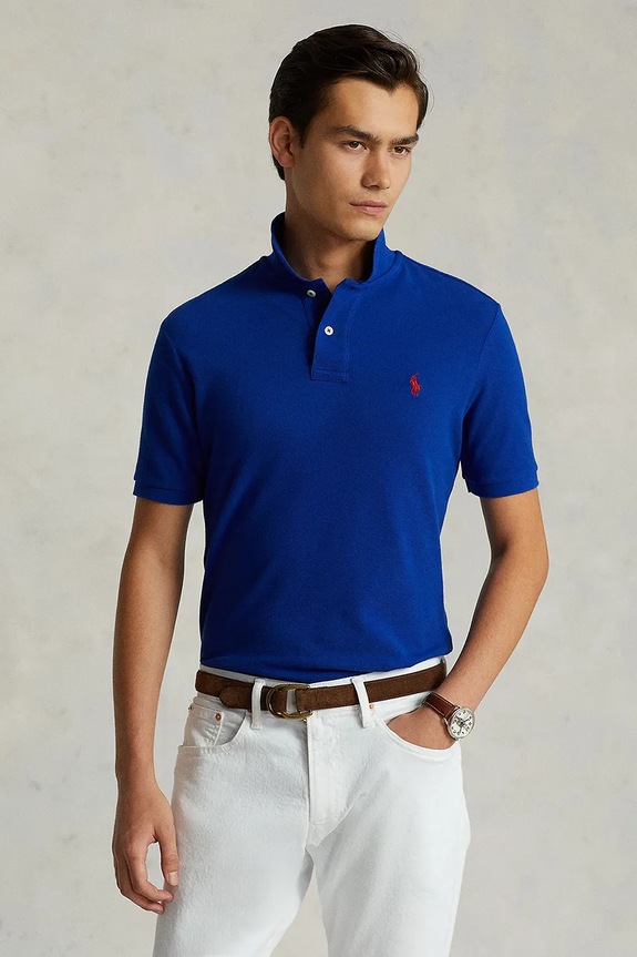 Polo Ralph Lauren polo de bumbac regular albastru 710795080