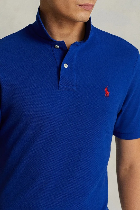 Polo Ralph Lauren polo de bumbac albastru 710795080