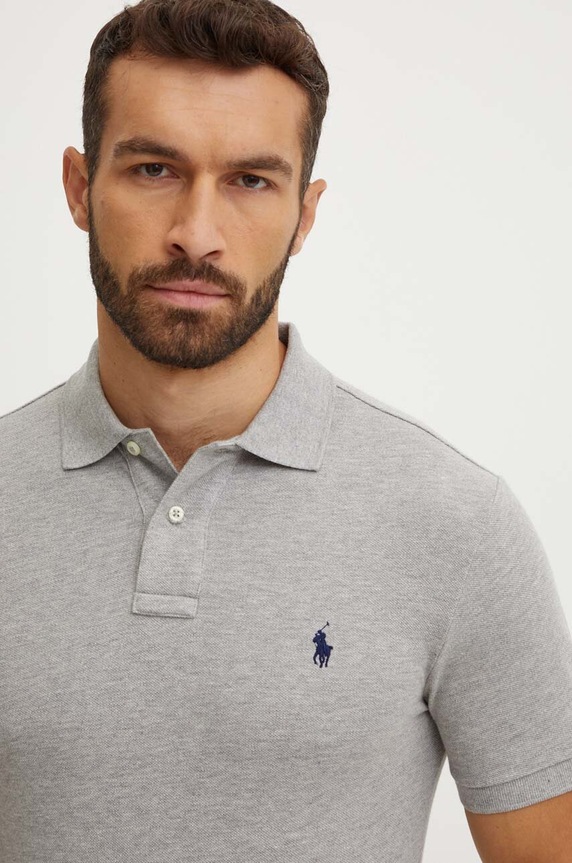 Odzież Polo Ralph Lauren polo bawełniane 710795080 szary