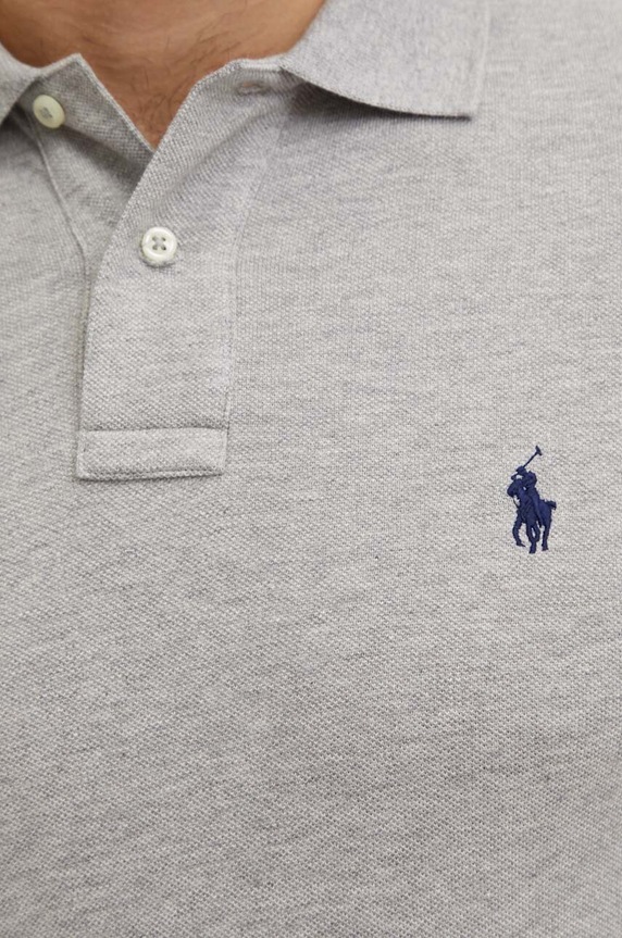 Polo Ralph Lauren polo bawełniane szary 710795080