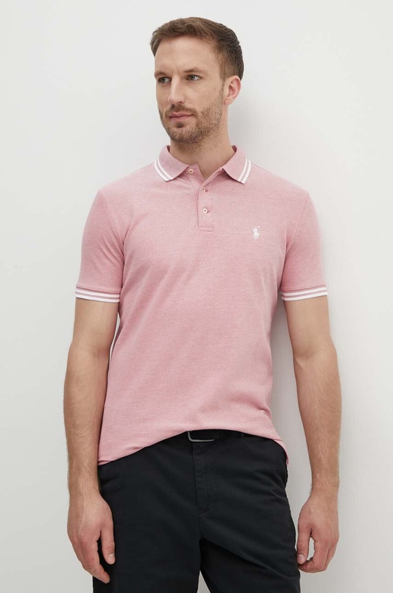 Polo tričko Polo Ralph Lauren růžová 710941492