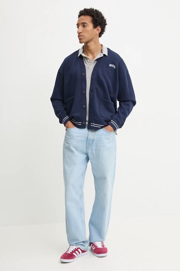 Bavlněné polo tričko Superdry M1110396A.41Q šedá AW24