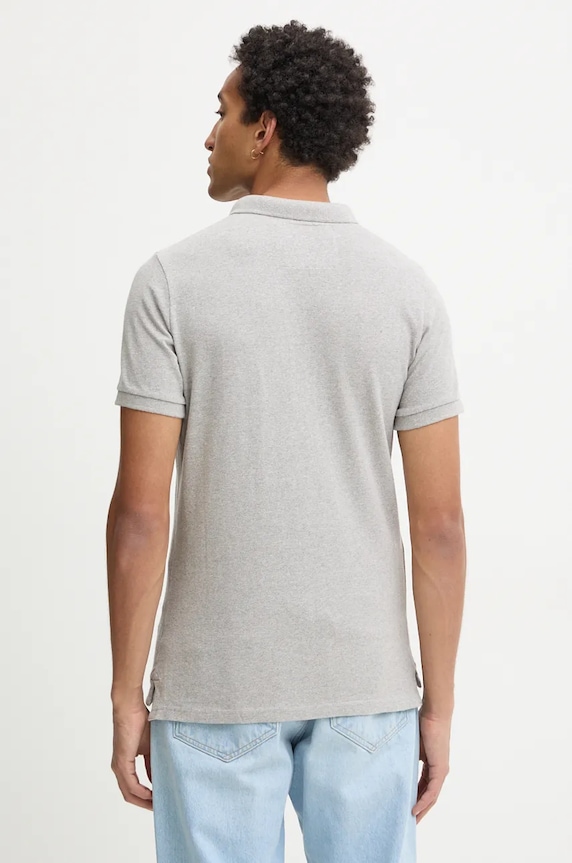 Oblečení Bavlněné polo tričko Superdry M1110396A.41Q šedá