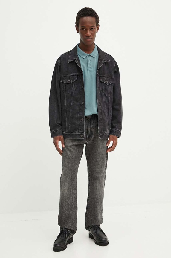 Levi's polo bawełniane A6735 niebieski AA00