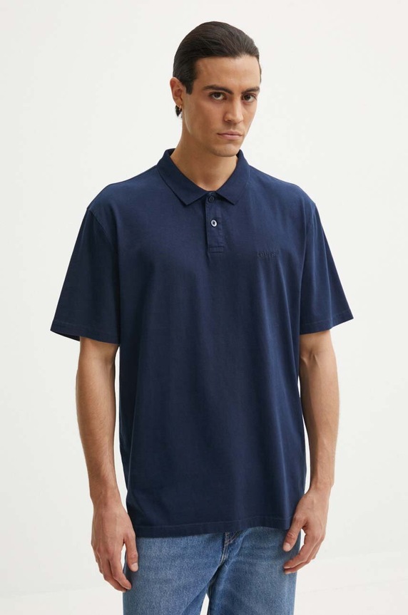 Levi's polo bawełniane bawełna niebieski A6735