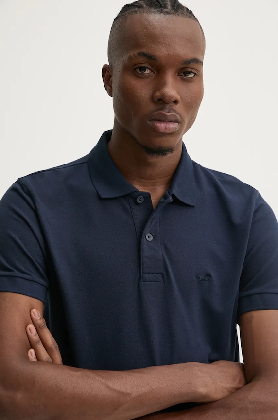 Πόλο Hollister Co. σκούρο μπλε KI324.4117.200
