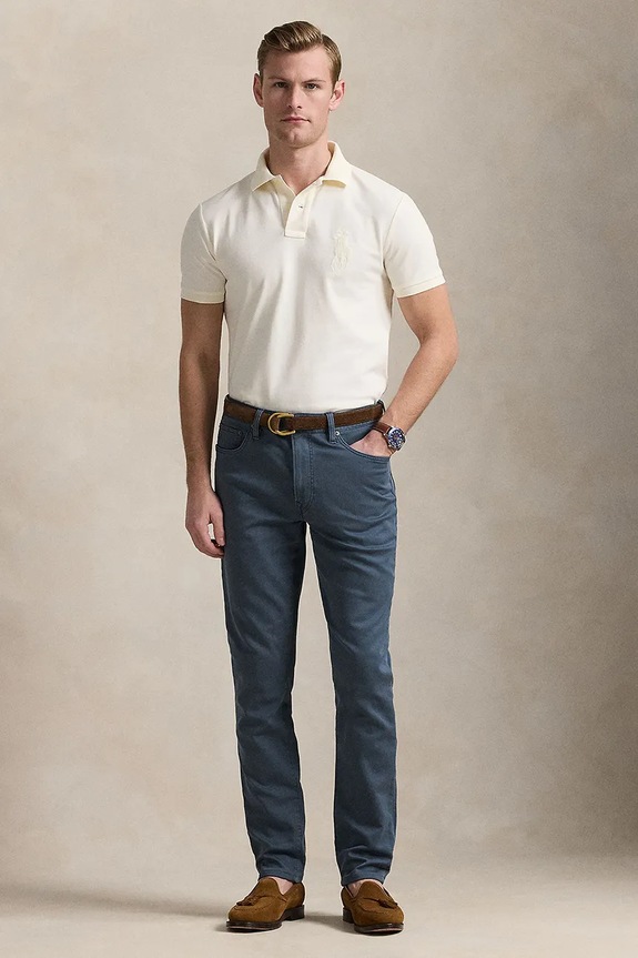 Oblačila Bombažen polo Polo Ralph Lauren 710938137 bež