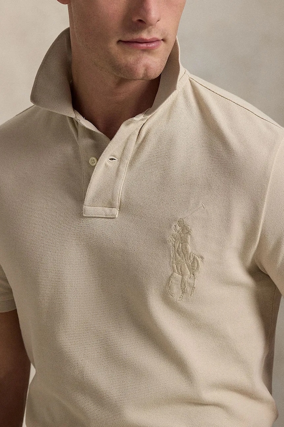 Polo Ralph Lauren polo bawełniane szary 710938137