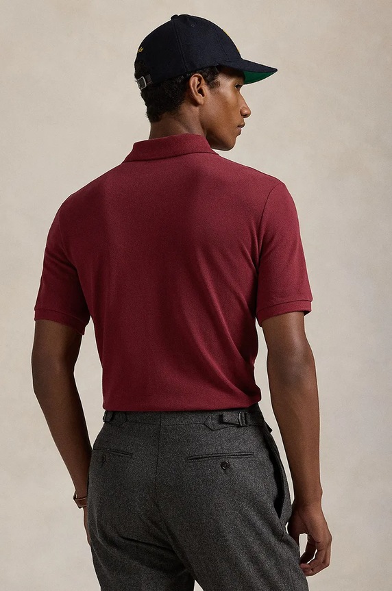 Polo Ralph Lauren cotton polo shirt 710953336 maroon AW24
