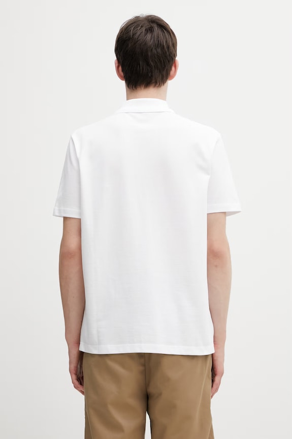 Abbigliamento A.P.C. Polo standard GOTS in cotone da uomo COGWZ.H26342 bianco