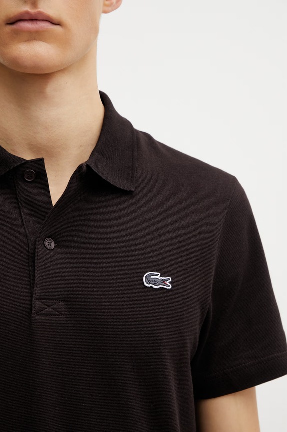 Lacoste tricou polo maro DH5522