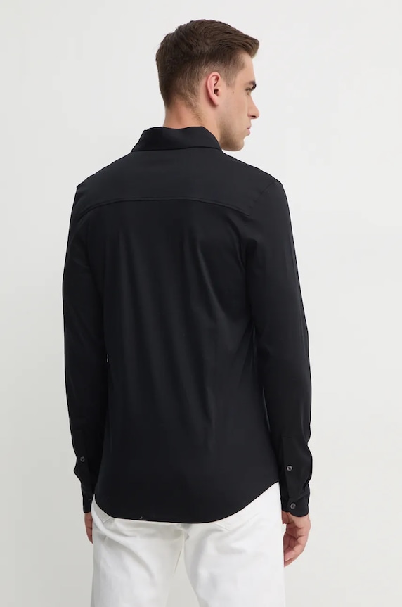 Îmbrăcăminte BOSS camasa din bumbac 50523932 negru