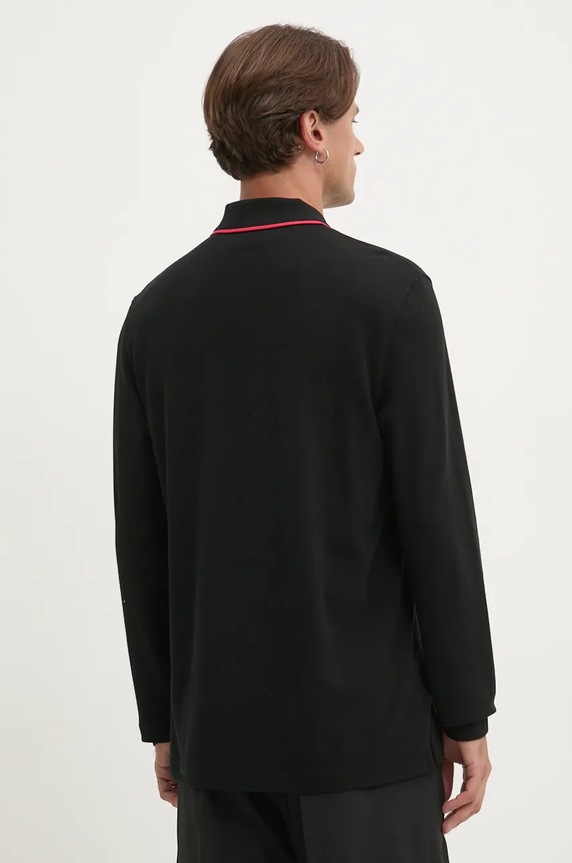 Odzież HUGO longsleeve bawełniany 50525864 czarny