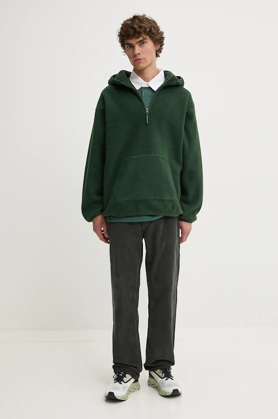 Bavlněné tričko s dlouhým rukávem Levi's A4845 zelená AW24