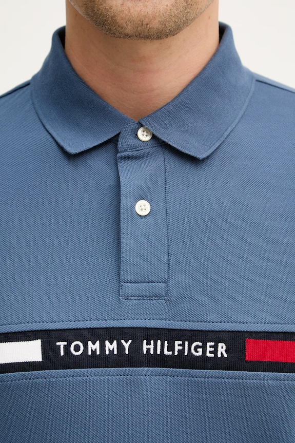 Polo tričko Tommy Hilfiger MW0MW38130 modrá