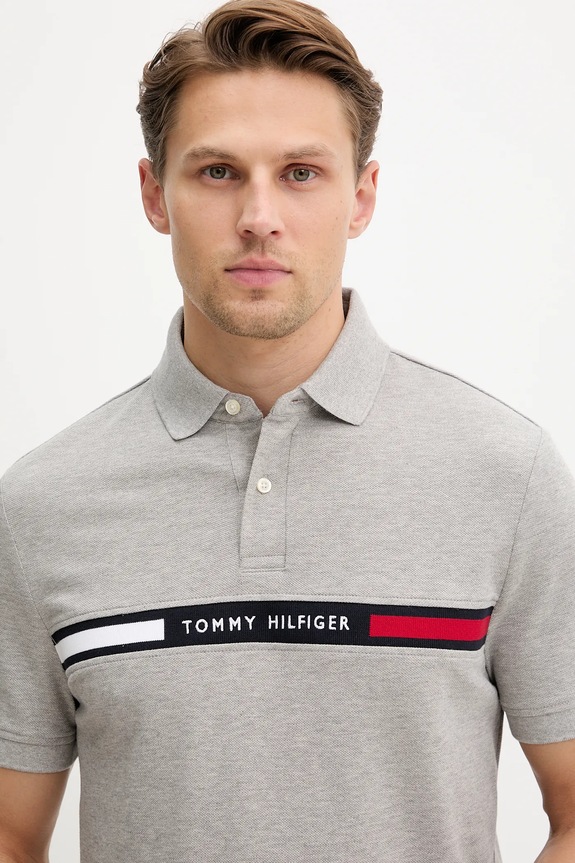 Odzież Tommy Hilfiger polo MW0MW38130 szary