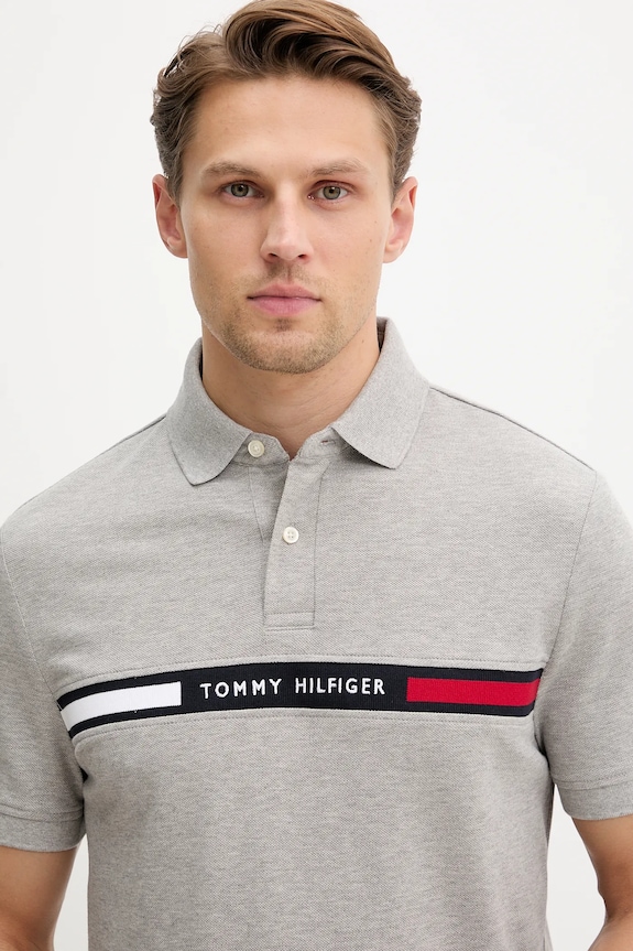 Odzież Tommy Hilfiger polo MW0MW38130 szary