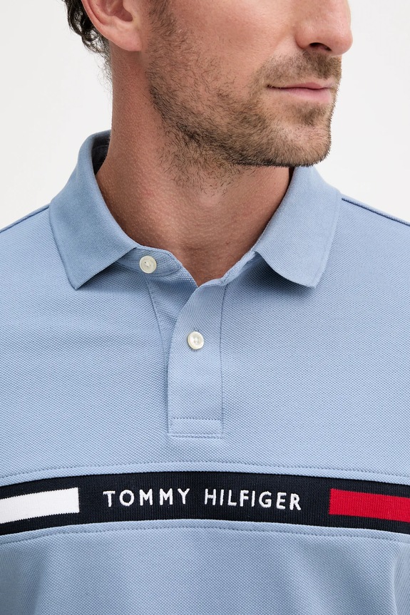 Polo tričko Tommy Hilfiger modrá MW0MW38130