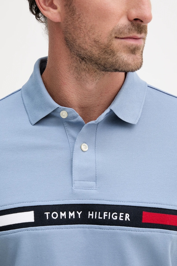 Πόλο Tommy Hilfiger μπλε MW0MW38130