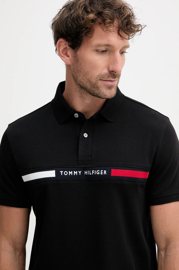 Oblečení Polo tričko Tommy Hilfiger MW0MW38130 černá