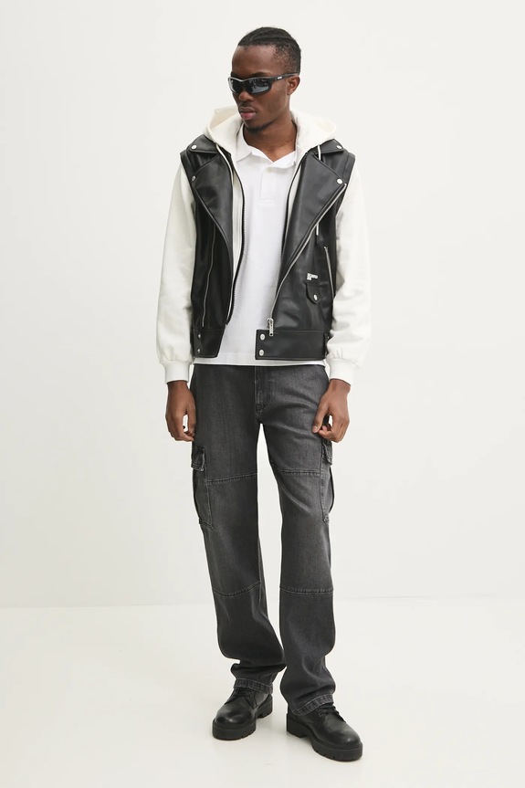 Guess Jeans polo bawełniane M4BP29.KCJV1 biały SS26