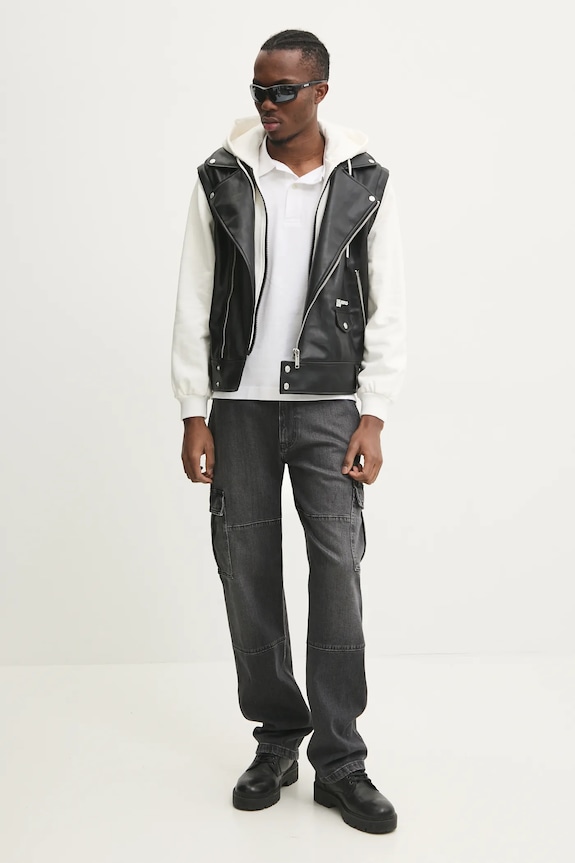 Guess Jeans polo bawełniane M4BP29.KCJV1 biały SS26