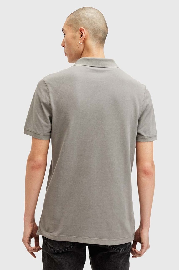 Odzież AllSaints polo męskie bawełniane M075PB szary