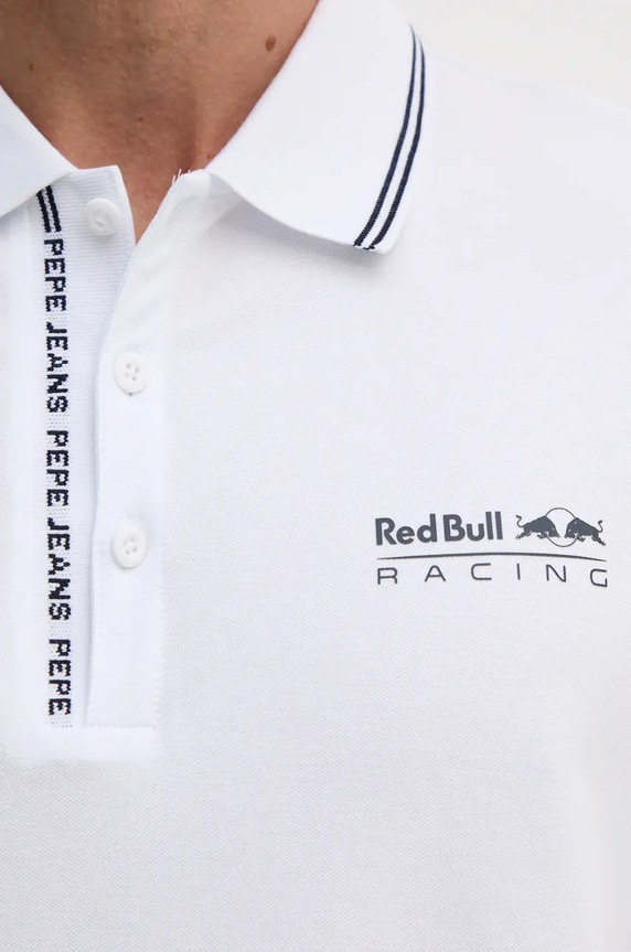 Polo tričko Red Bull Racing x Pepe Jeans RM540001 bílá