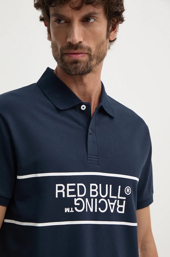 Polo majica Red Bull Racing x Pepe Jeans mornarsko plava RM540004