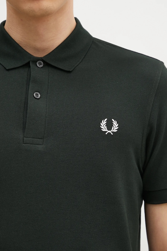 Bavlněné polo tričko Fred Perry zelená M6000.T50