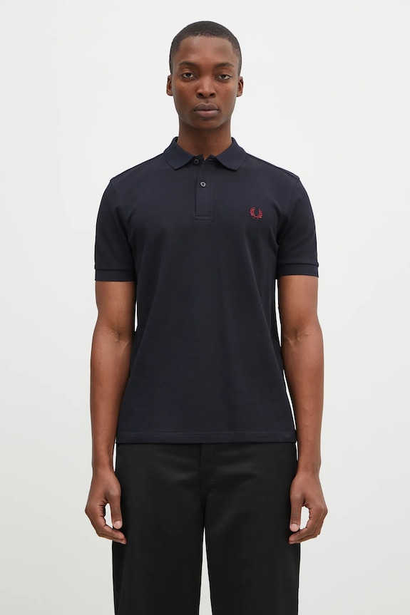 Fred Perry cotton polo shirt cotton navy M6000.V73
