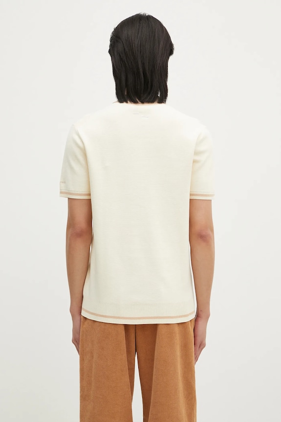 Oblečení Bavlněné polo tričko Filling Pieces Knit Polo 80713666003 béžová