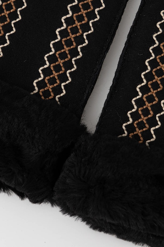 Semišové rukavice UGG 100907 čierna AW25