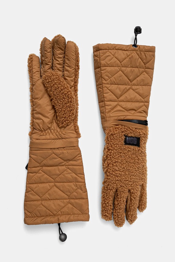 Rukavice UGG Planet friendly hnedá 101228