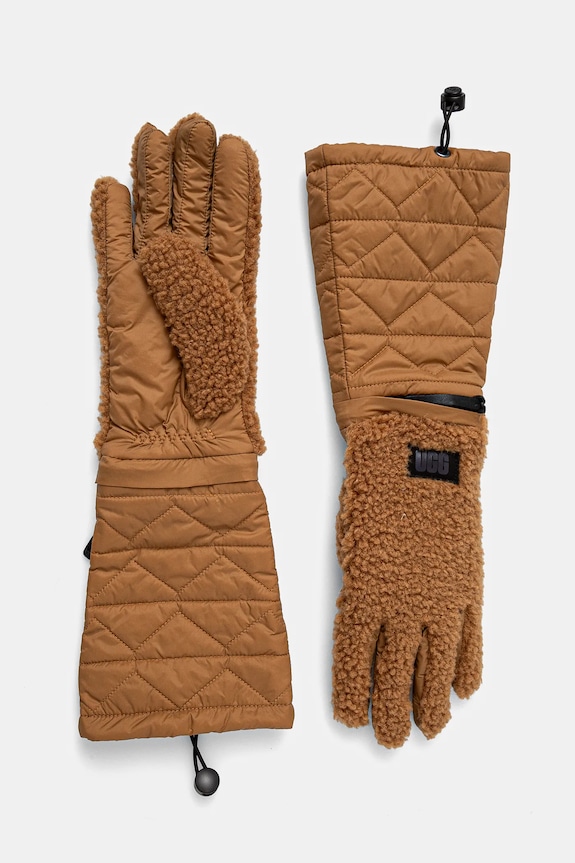 Rukavice UGG Planet friendly hnedá 101228