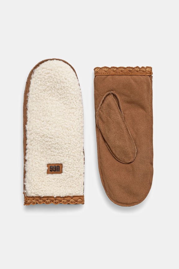 Semišové rukavice UGG semišová koža béžová 101031