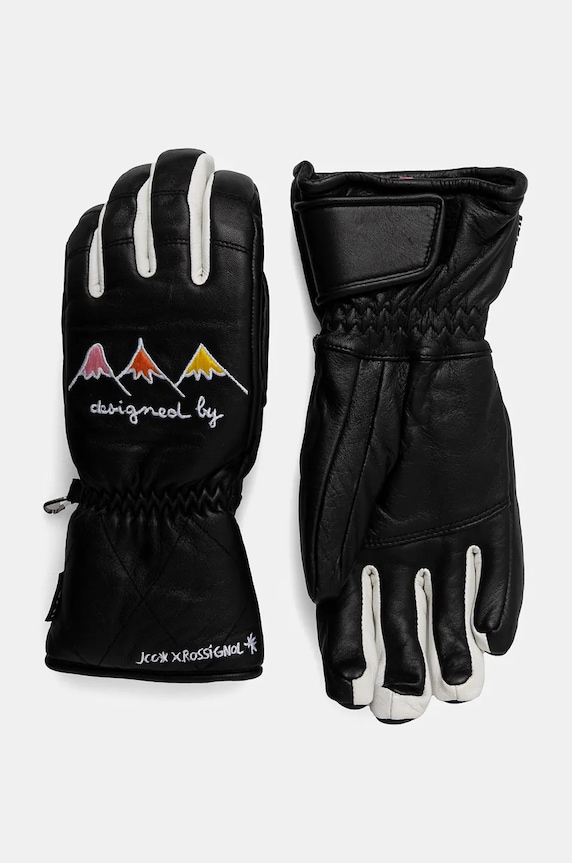 Lyžařské rukavice Rossignol Sublime Leather IMPR x JCC zimní sporty černá RLNWG12