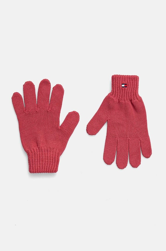 Tommy Hilfiger manusi de bumbac pentru copii Planet friendly roz AU0AU01657.G.9BYH