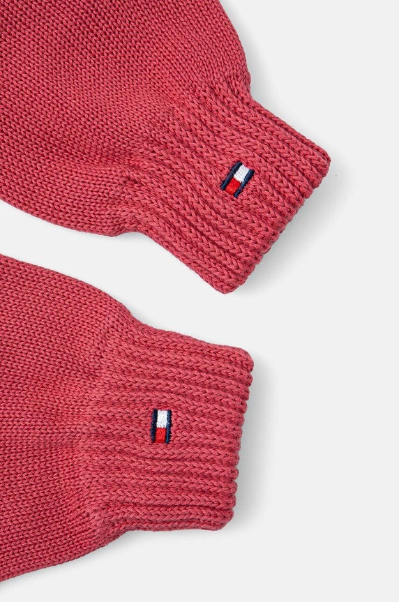 Tommy Hilfiger manusi de bumbac pentru copii AU0AU01657.G.9BYH roz AW24