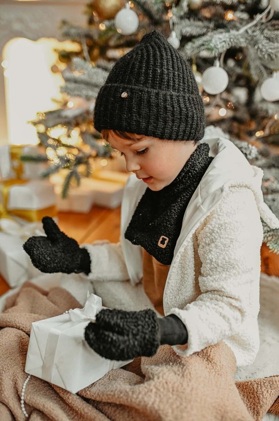 Jamiks rękawiczki dziecięce FRODE pozostałe czarny FRODE.rekaw.z.JZH096