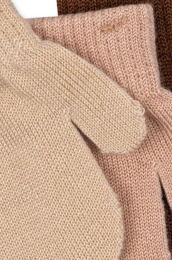 Детские перчатки с примесью шерсти Konges Sløjd FILLA MITTENS 3 шт KS101221 бежевый AW24
