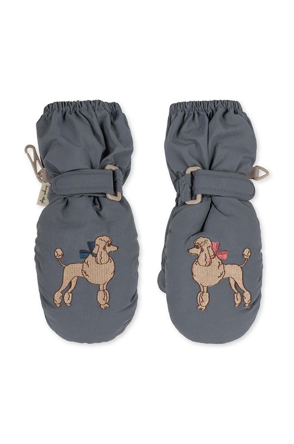 Konges Sløjd rękawiczki dziecięce JUNO MITTENS KS101248 niebieski AW24