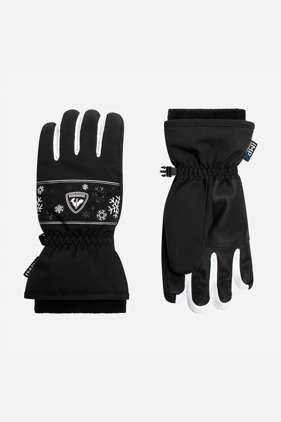 Dětské lyžařské rukavice Rossignol JANE IMPR G zimní sporty černá RLNYG05