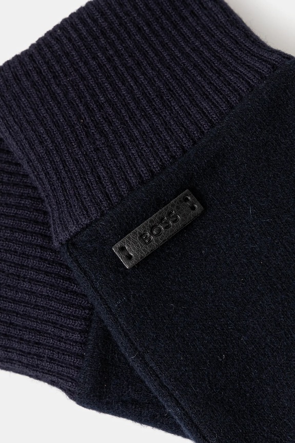 Vlněné rukavice BOSS 50526820 námořnická modř AW24