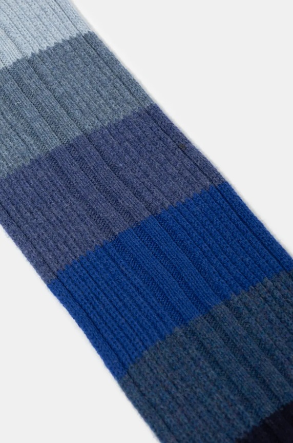 Μάλλινο κασκόλ United Colors of Benetton 123MKU00P μπλε AW24