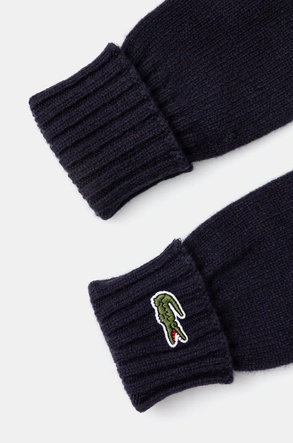 Vunene rukavice Lacoste RV0452 mornarsko plava AW25